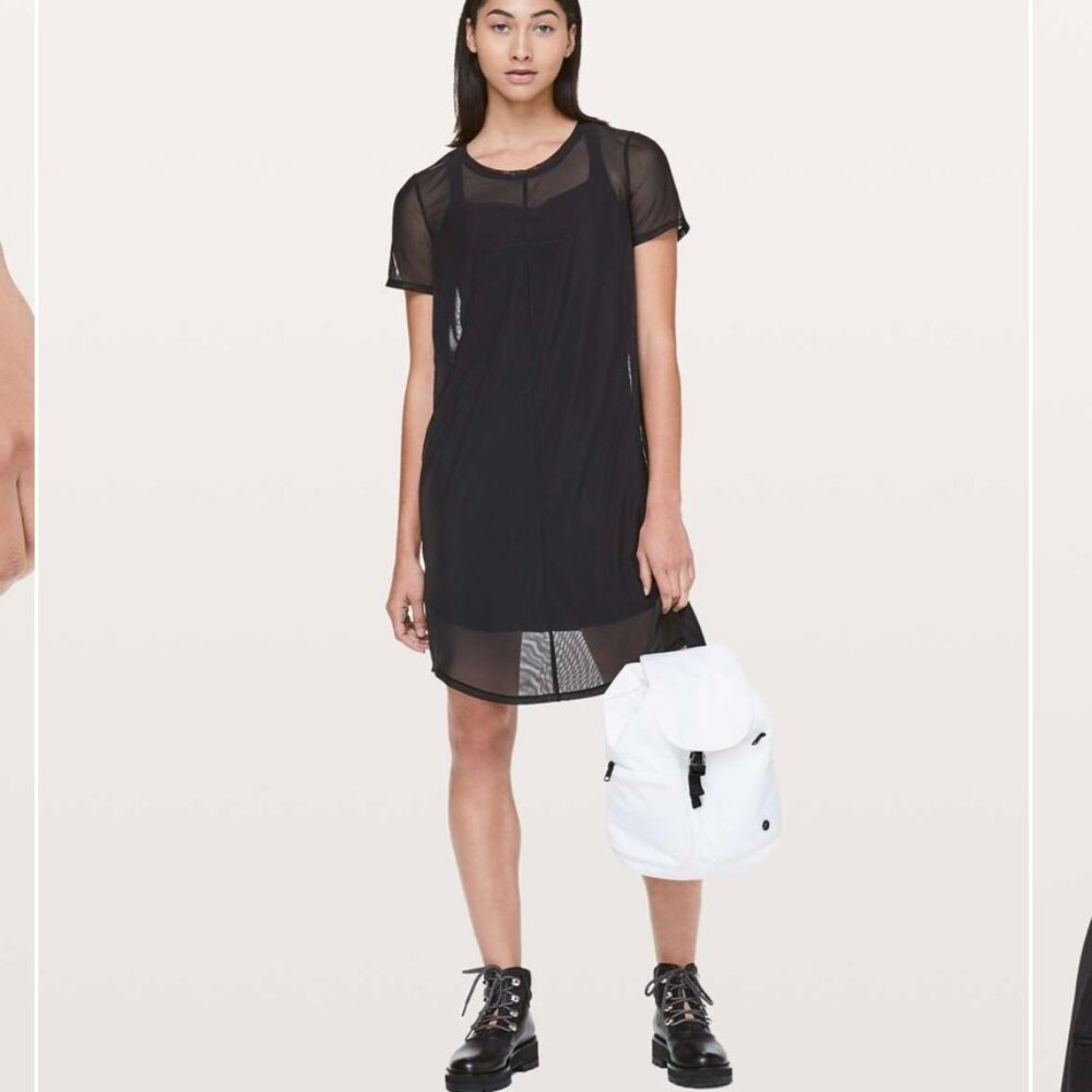 Lululemon Ready to Reach mesh dress with slip